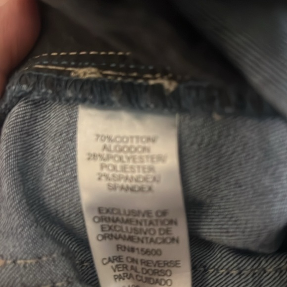 Democracy / Wit & Wisdom High Rise Wide Leg Denim Cargo Pant, indigo Dark Wash - Picture 8 of 8